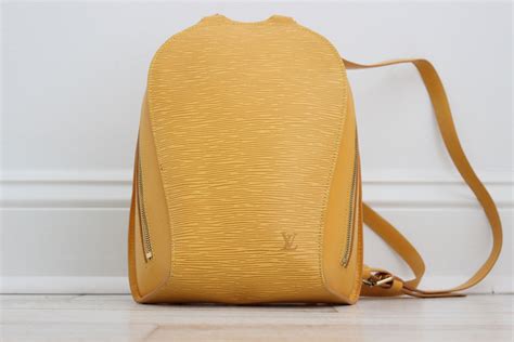 louis vuitton yellow epi backpack